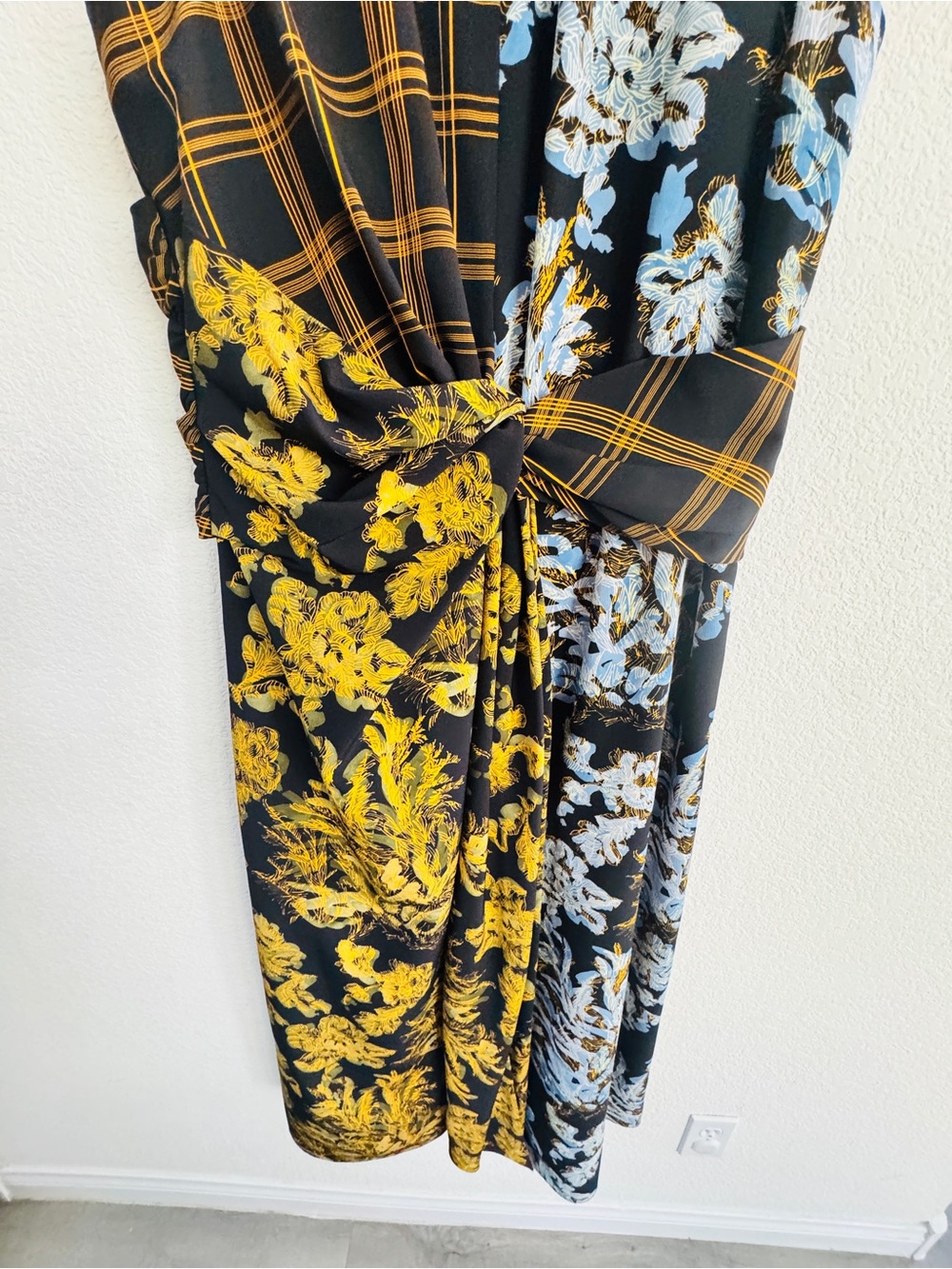 Lafayette 148 New York Mixed-Media Twist-Front Dress size 14 Luxury - Picture 14 of 14